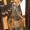 This is a really big Bacardi rum bottle. I took it with me after a party in Breda around 1990. Man did we get drunk that night. This bottle was already empty. I don't like rum. Well, unless it is really old rum. like Bacardi 8 A&ntilde;os. Bacardi has a funky site...